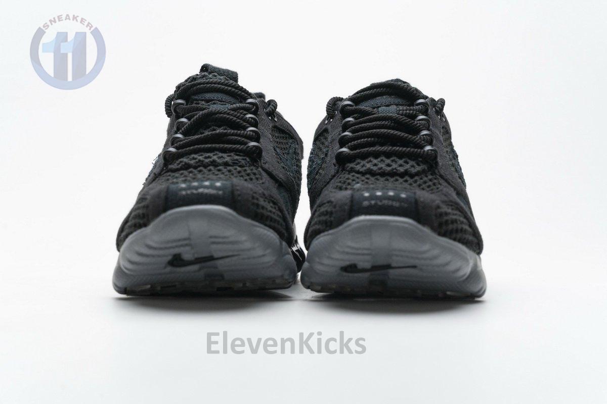 CQ5486-001 Stussy x Nike Air Zoom Spiridon Cage 2 Black Cool Grey