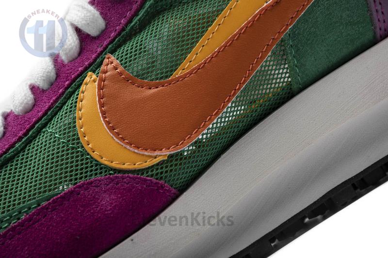 Sacai x Nike LDWaffle GreenPinkOrange BV0073-301