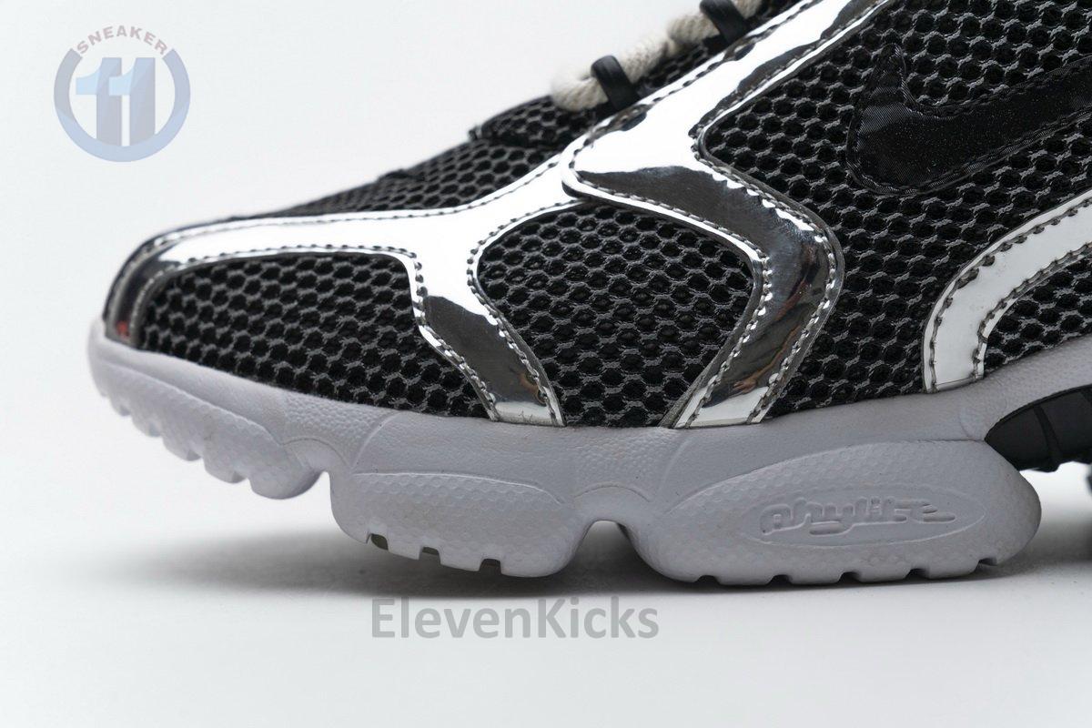 CU1854-001 Stussy x Nike Air Zoom Spiridon Cage 2 Black Silver