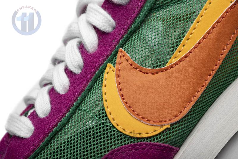 Sacai x Nike LDWaffle GreenPinkOrange BV0073-301