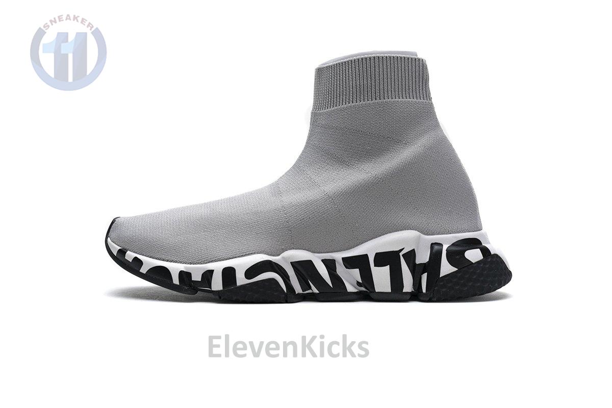 Ba*len*cia*ga stretch mesh high top sneaker grey