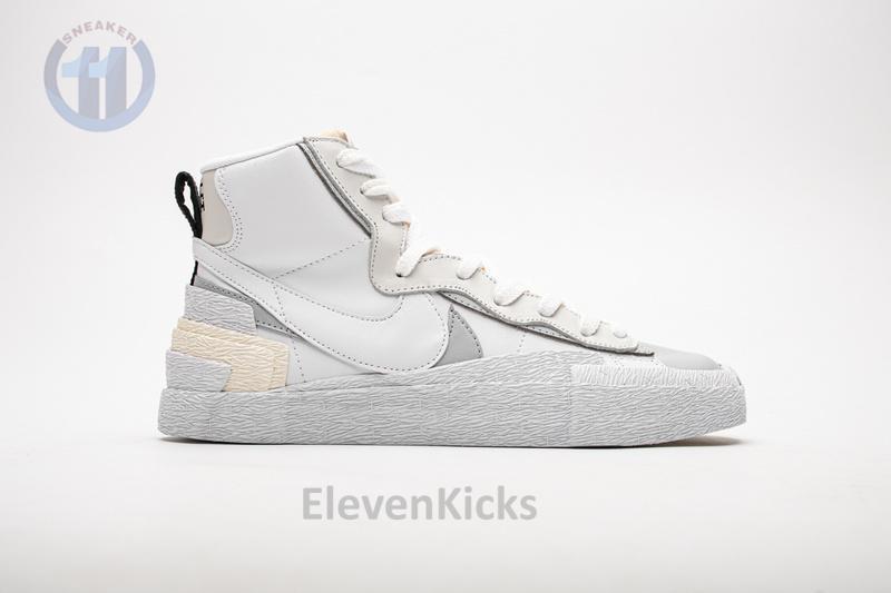 BV0072-100 Sacai x Nike Blazer Mid White Grey