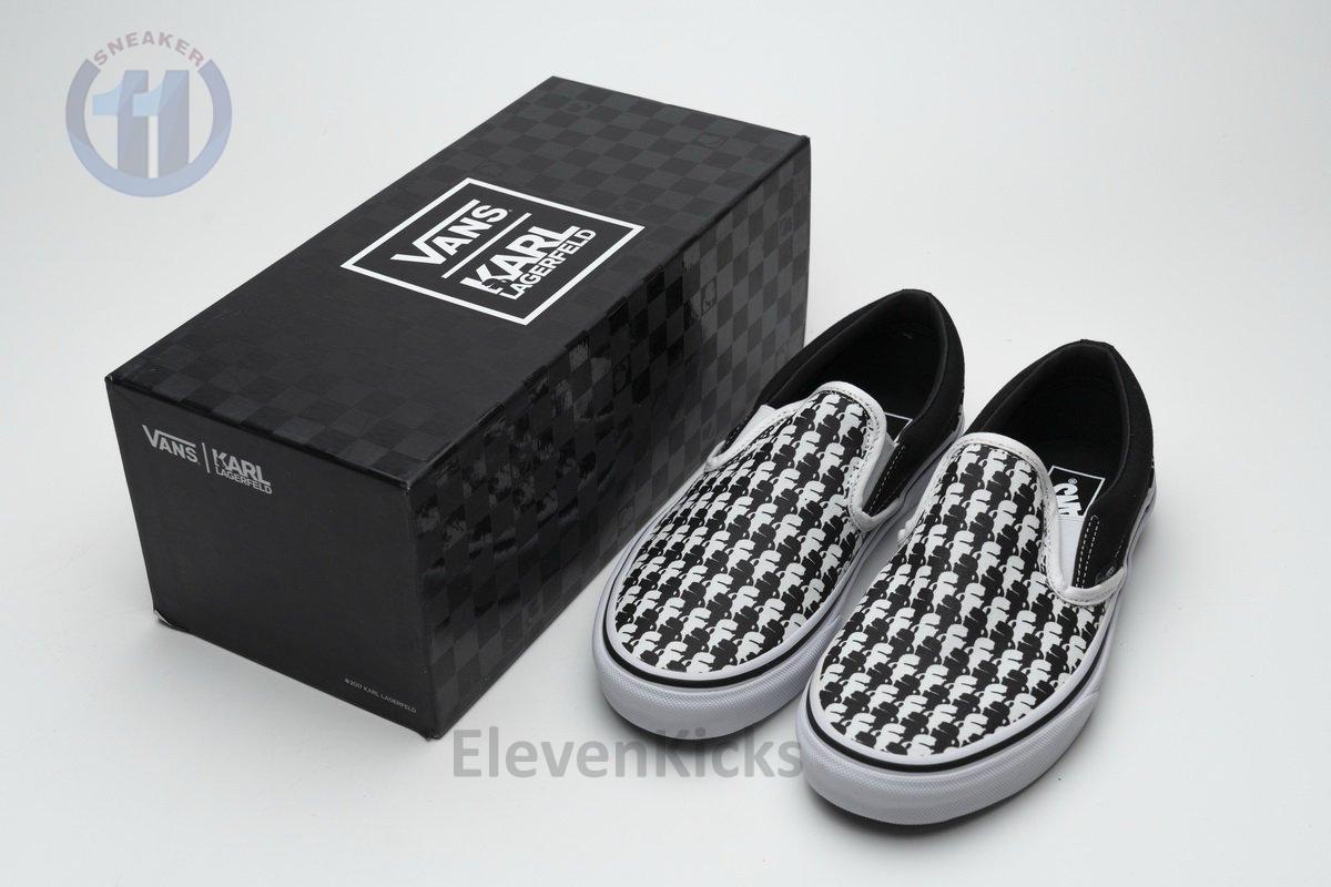 Vans Classic Slip-On Karl Lagerfeld Black White