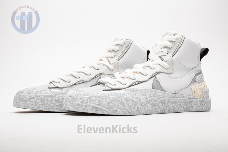 BV0072-100 Sacai x Nike Blazer Mid White Grey