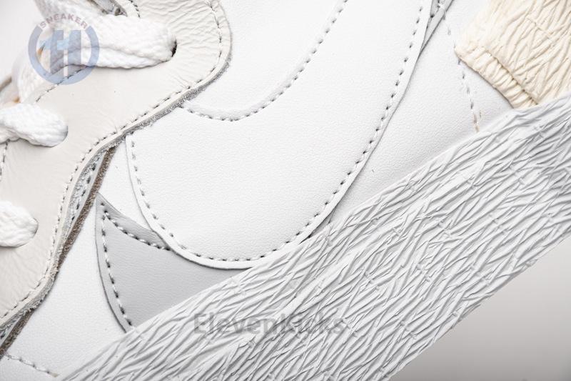 BV0072-100 Sacai x Nike Blazer Mid White Grey