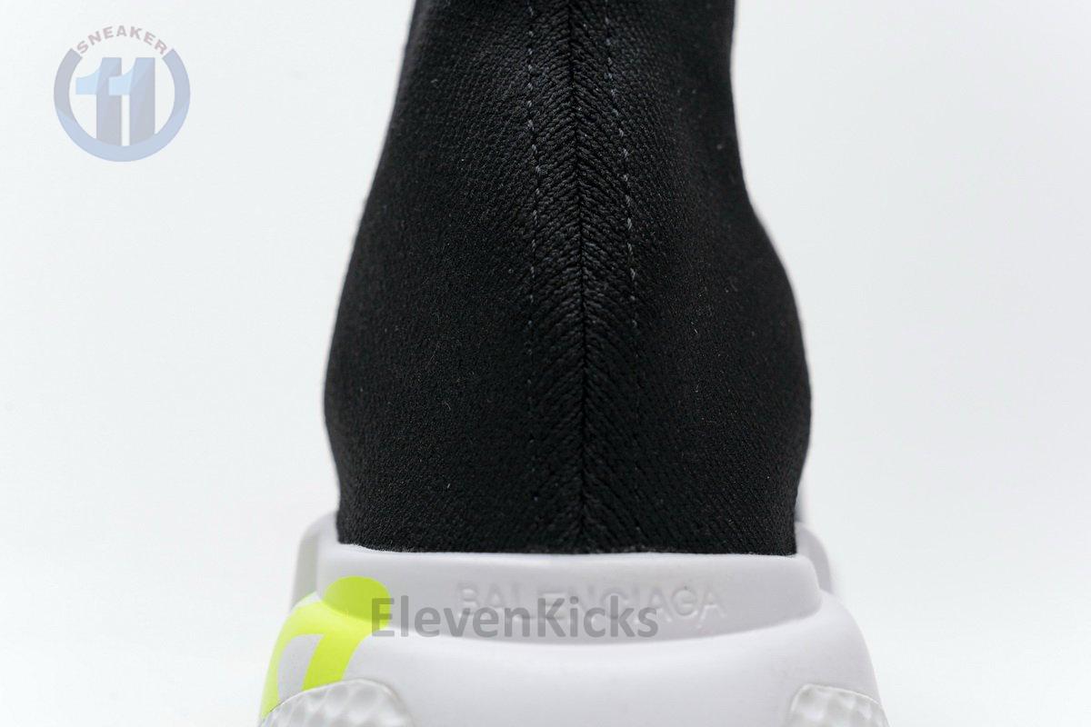 Ba*len*cia*ga stretch mesh high top sneaker black white
