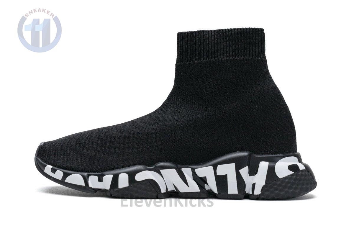 Ba*len*cia*ga stretch mesh high top sneaker all black