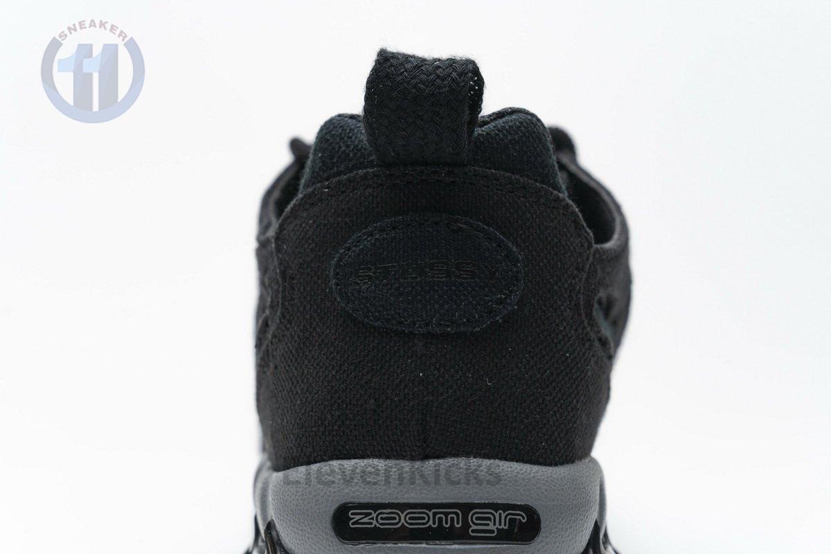 CQ5486-001 Stussy x Nike Air Zoom Spiridon Cage 2 Black Cool Grey
