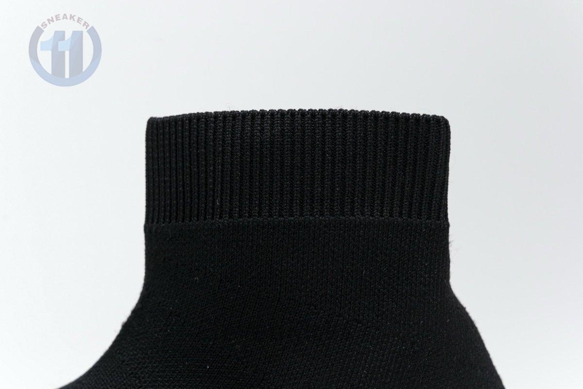 Ba*len*cia*ga stretch mesh high top sneaker black white