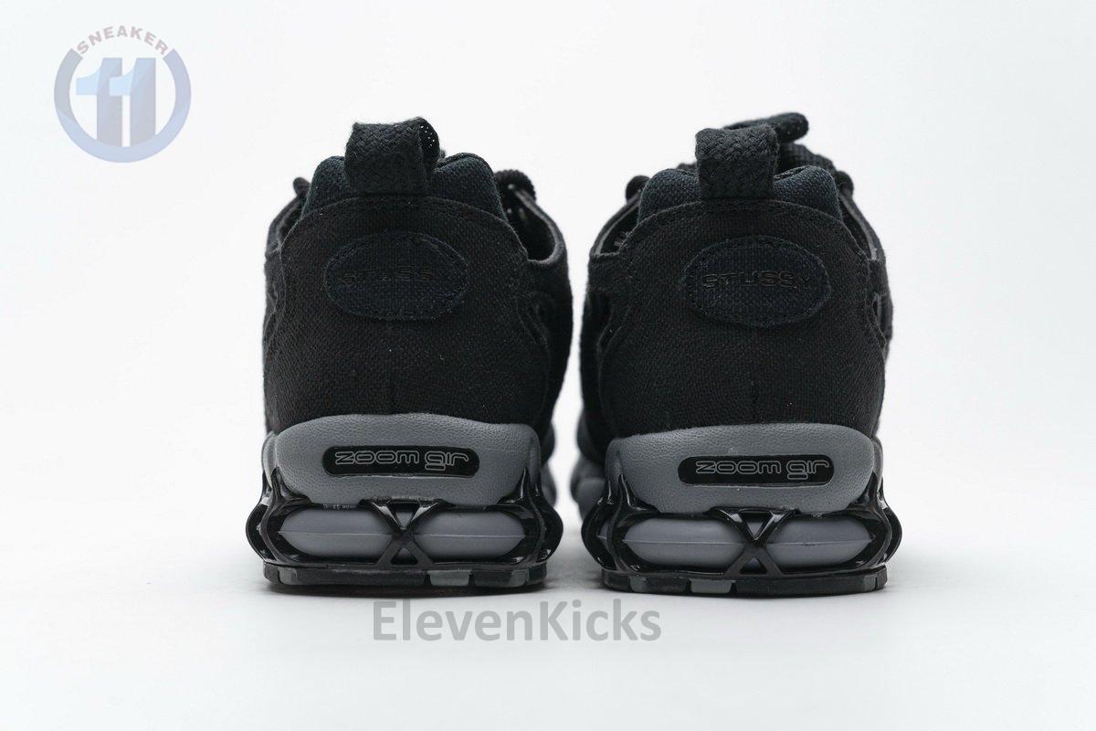 CQ5486-001 Stussy x Nike Air Zoom Spiridon Cage 2 Black Cool Grey