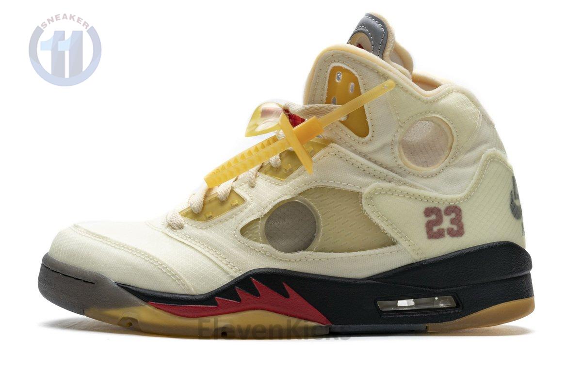 DH8565-100 OFF White x Air Jordan 5 Retro SP Sail