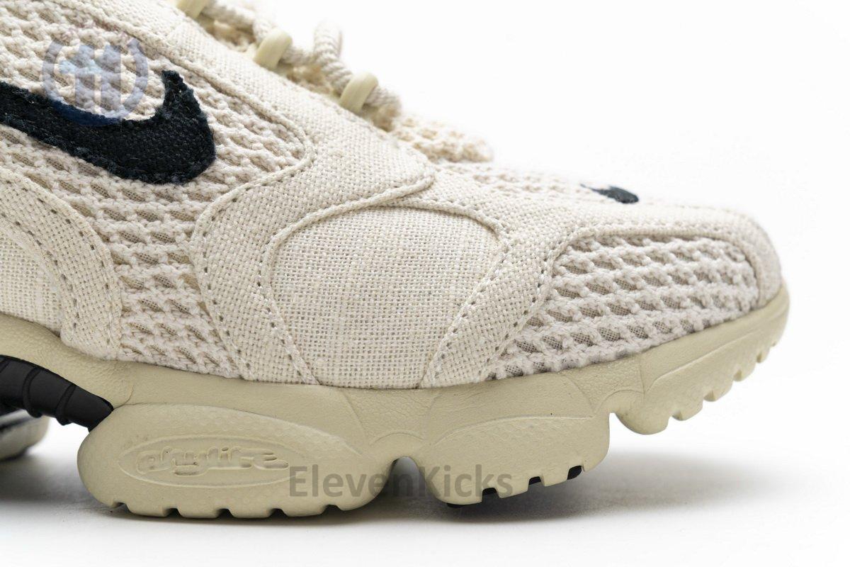 CQ5486-200 Stussy X Nike Air Zoom Spiridon Caged 2 Fossil