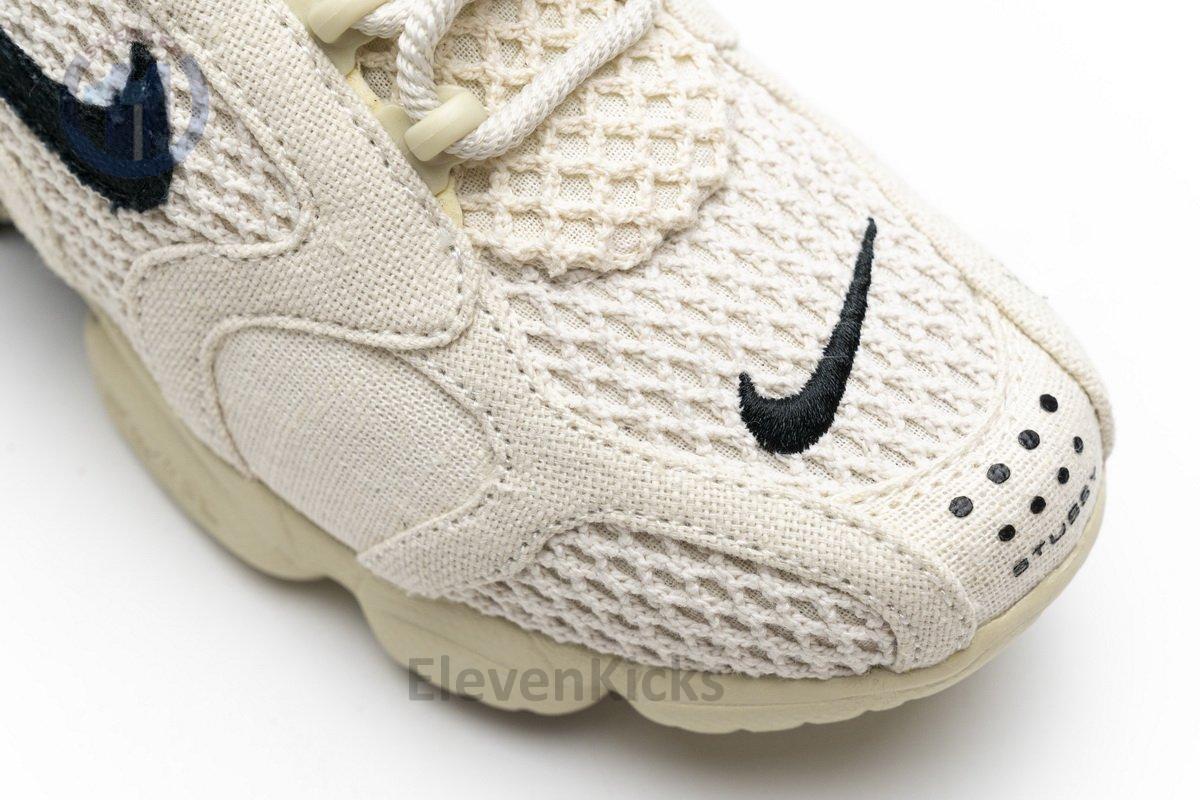 CQ5486-200 Stussy X Nike Air Zoom Spiridon Caged 2 Fossil