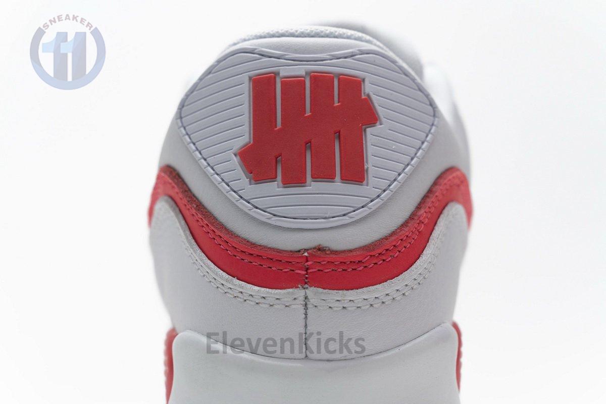 CJ7197-103 Undefeated x Nike Air Max 90 White Red