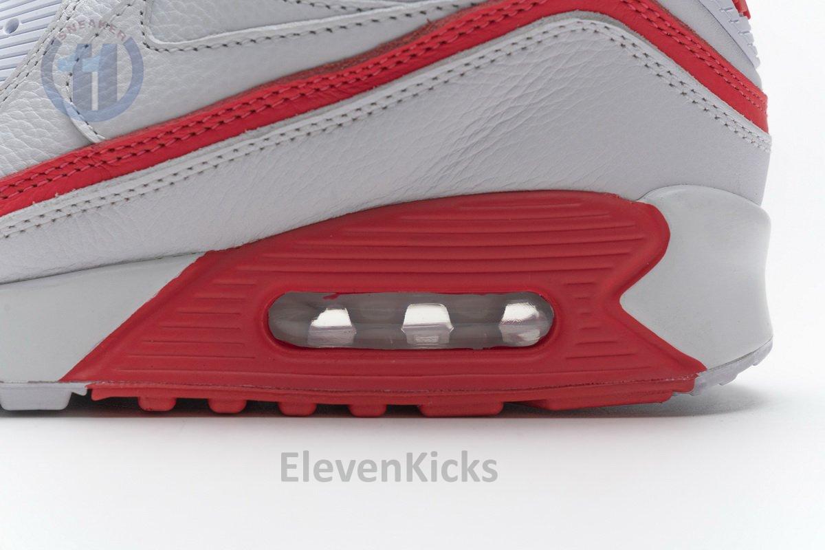 CJ7197-103 Undefeated x Nike Air Max 90 White Red