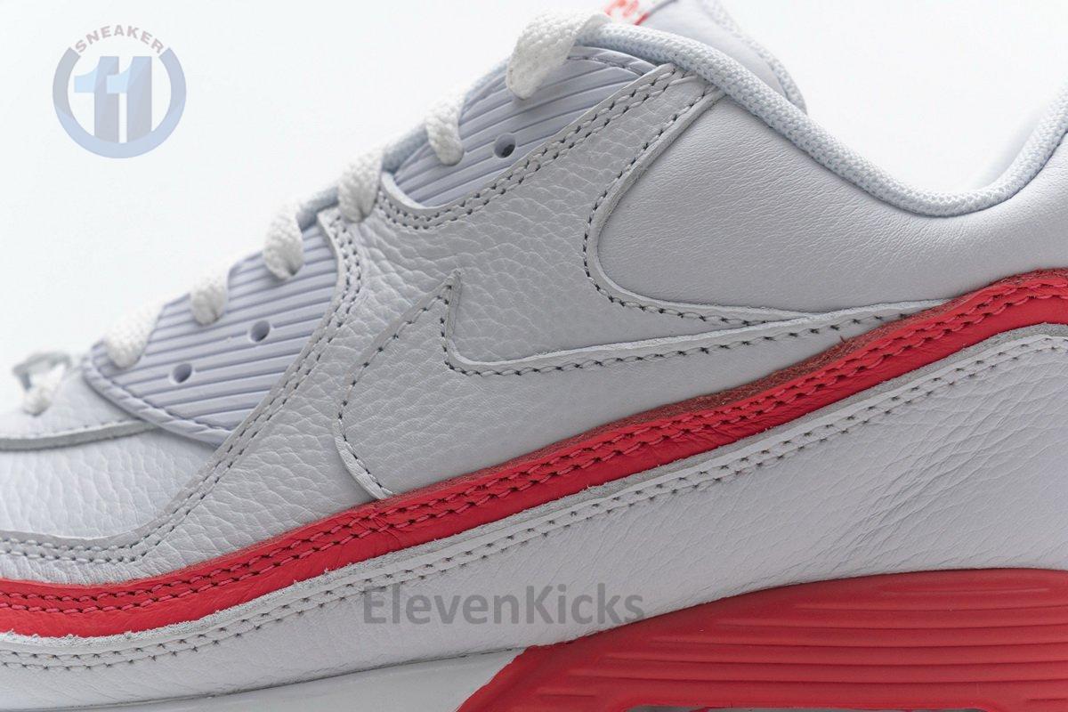 CJ7197-103 Undefeated x Nike Air Max 90 White Red