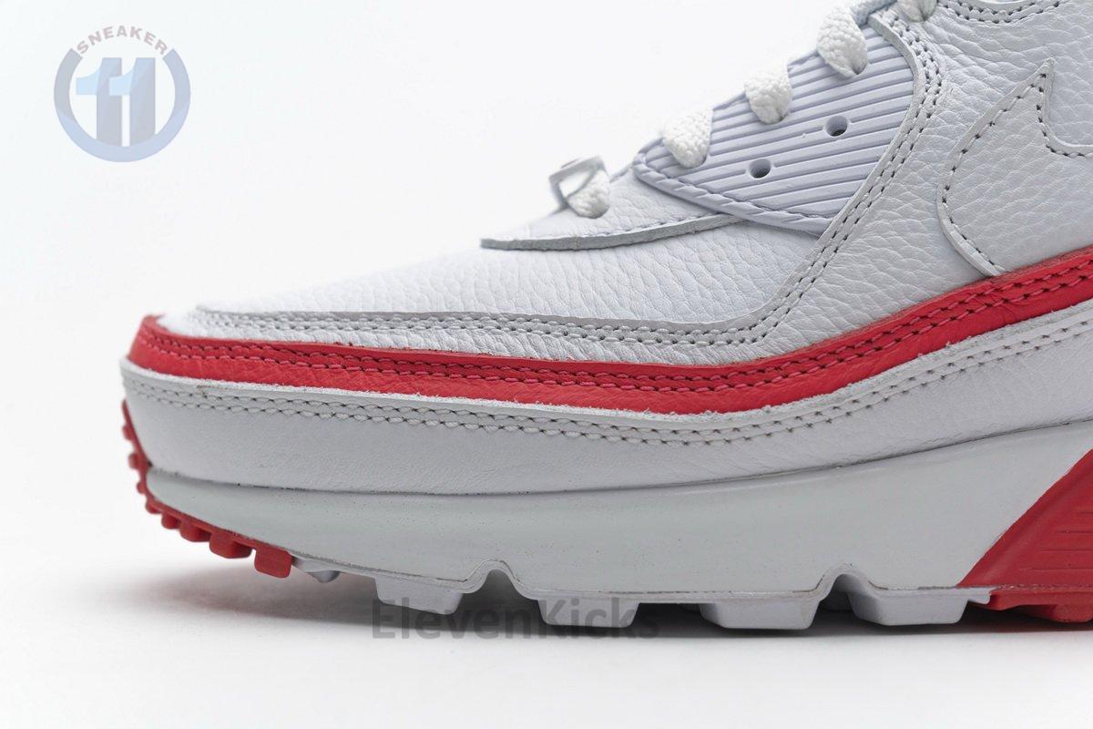 CJ7197-103 Undefeated x Nike Air Max 90 White Red