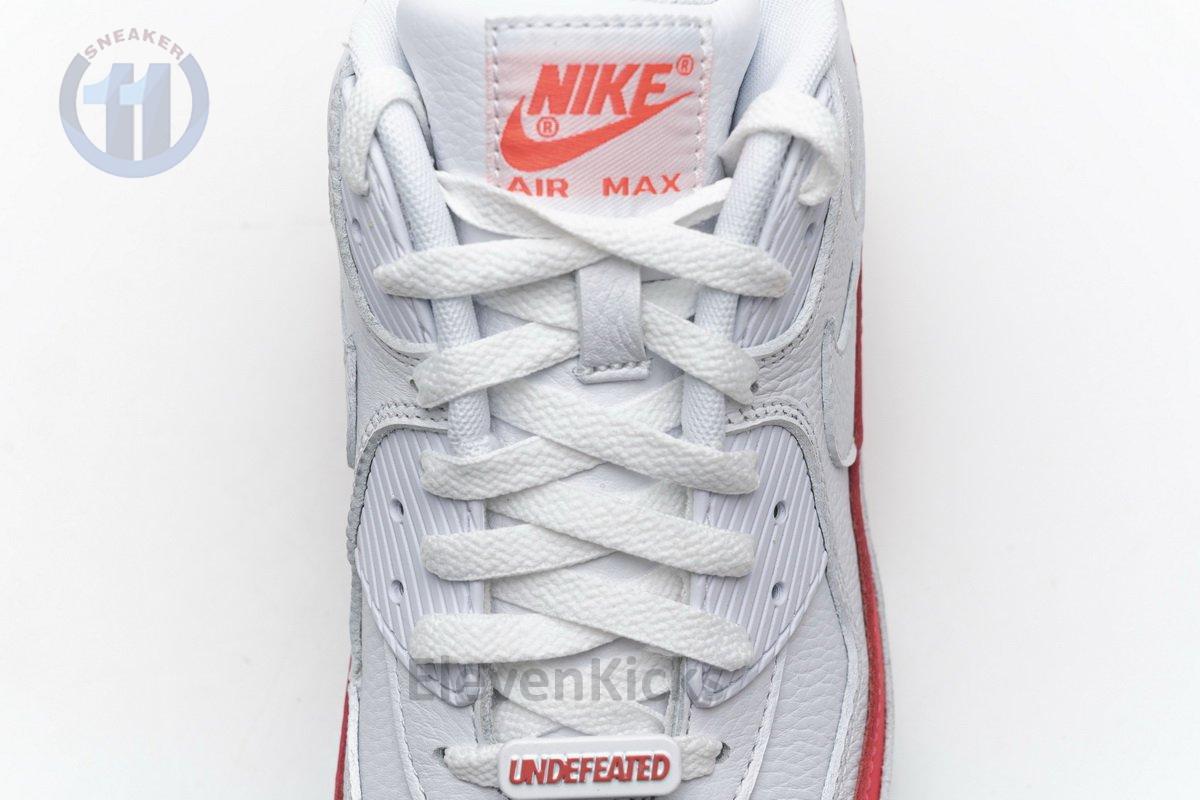 CJ7197-103 Undefeated x Nike Air Max 90 White Red