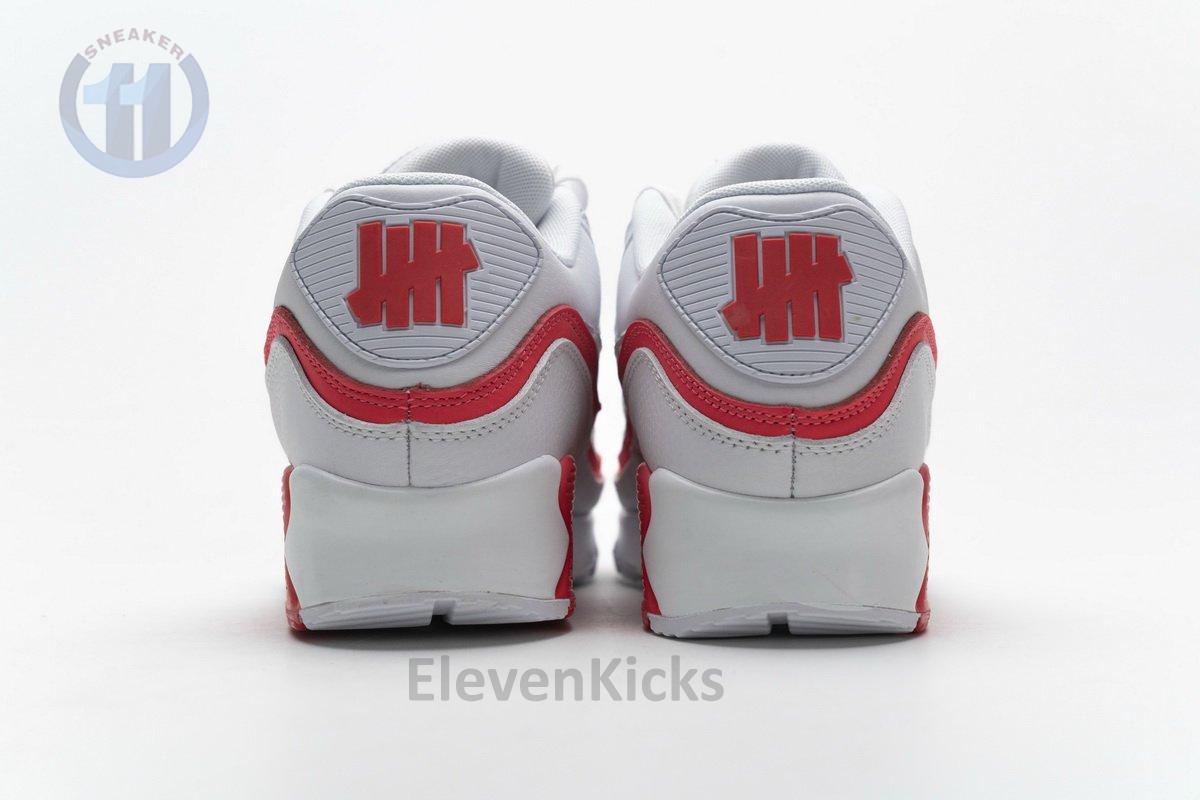 CJ7197-103 Undefeated x Nike Air Max 90 White Red