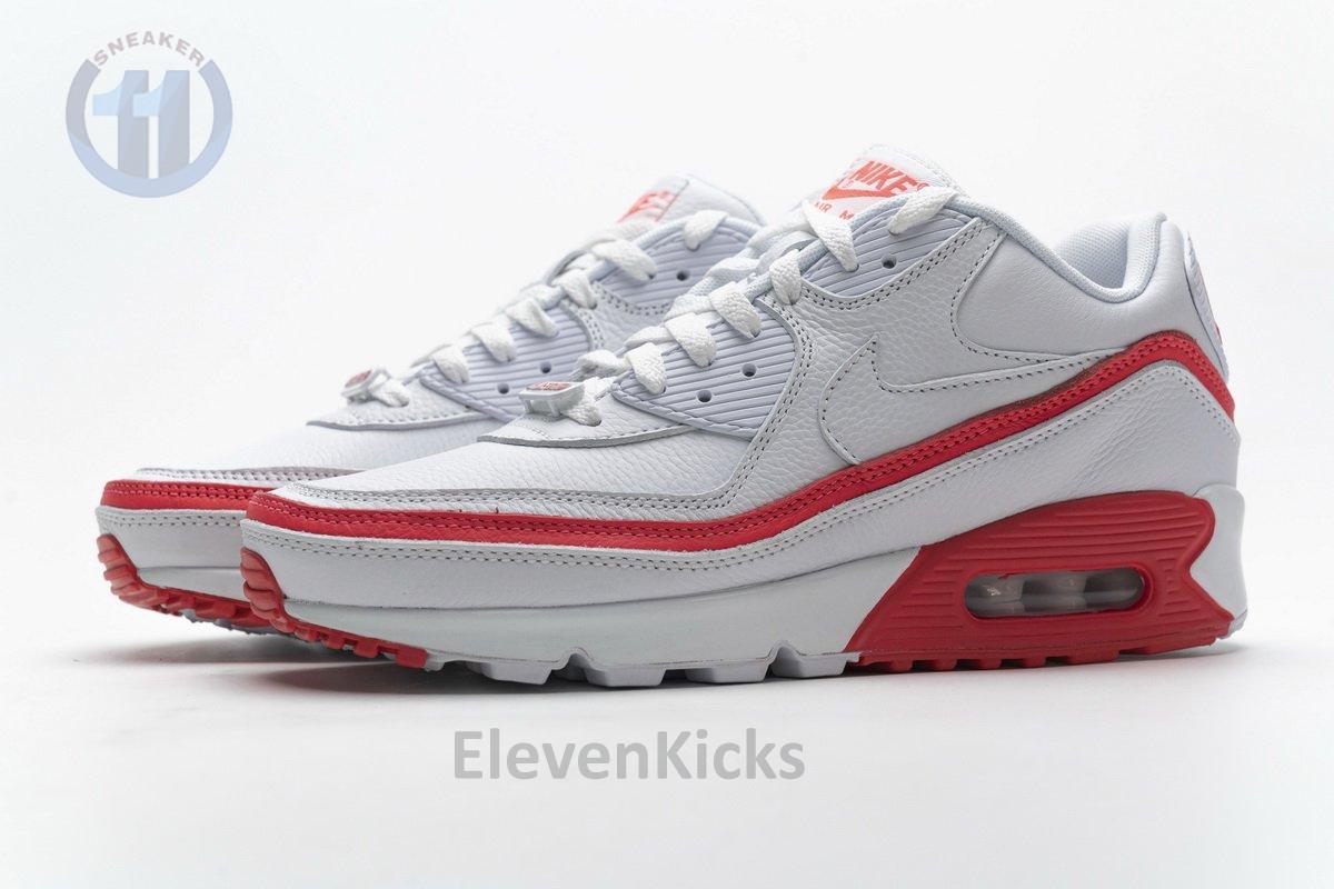 CJ7197-103 Undefeated x Nike Air Max 90 White Red