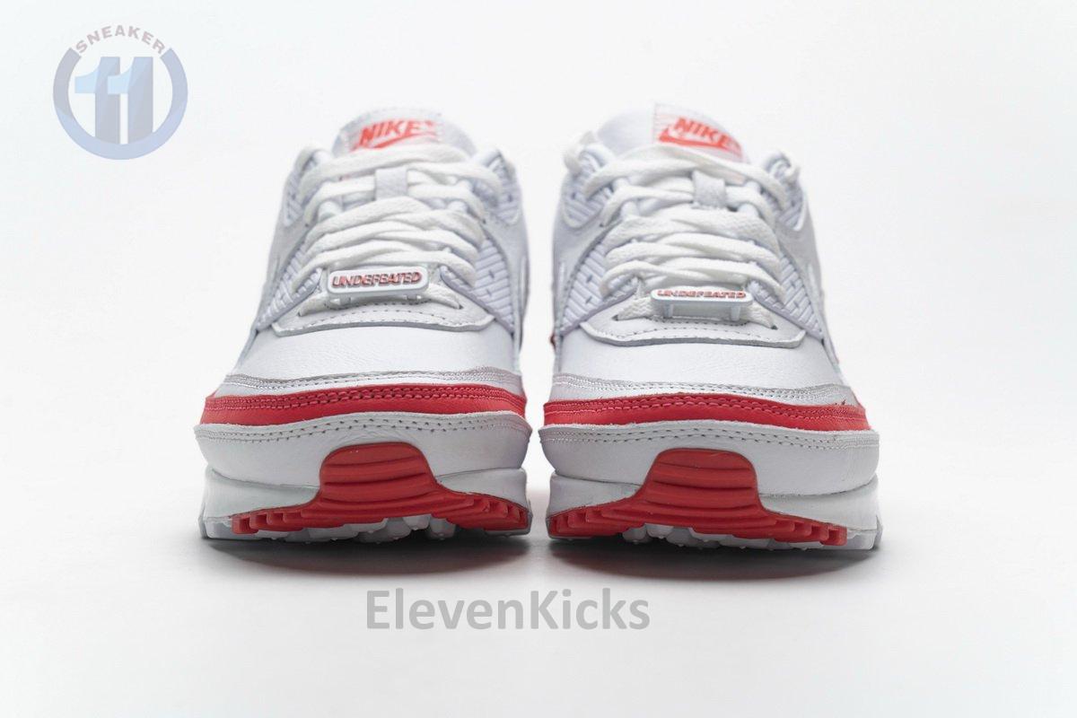 CJ7197-103 Undefeated x Nike Air Max 90 White Red