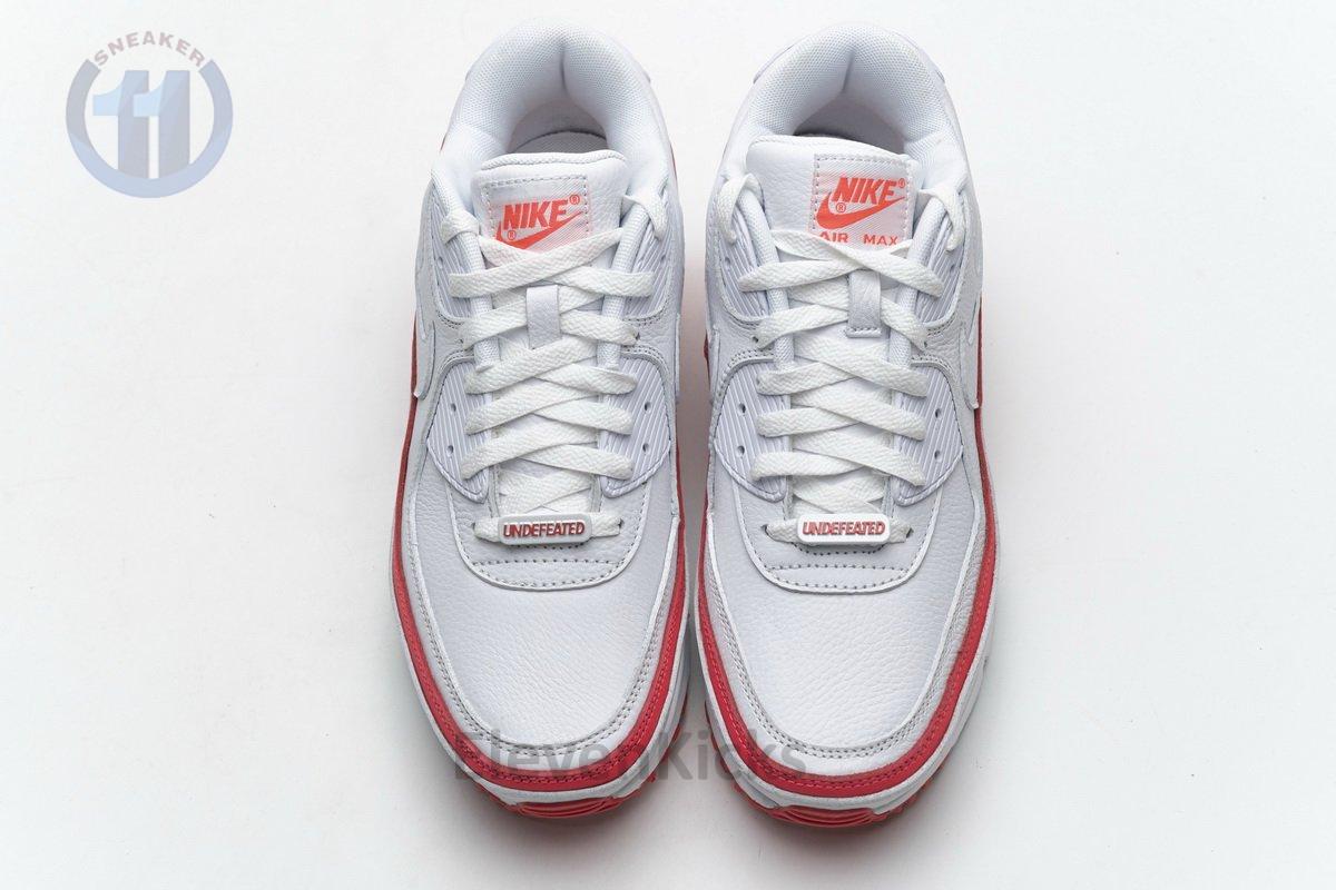 CJ7197-103 Undefeated x Nike Air Max 90 White Red