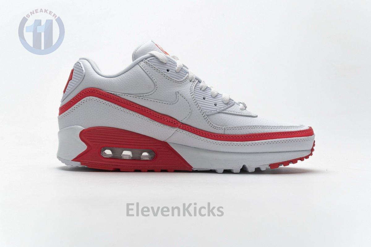 CJ7197-103 Undefeated x Nike Air Max 90 White Red