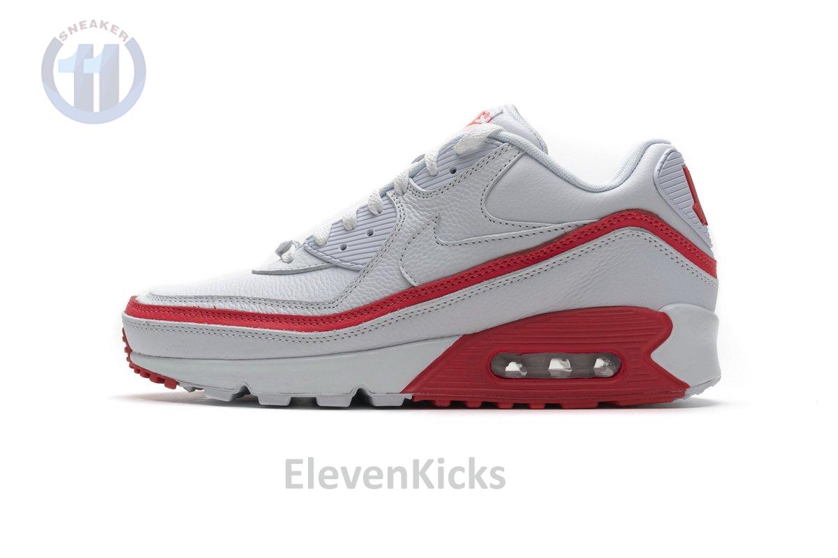 CJ7197-103 Undefeated x Nike Air Max 90 White Red