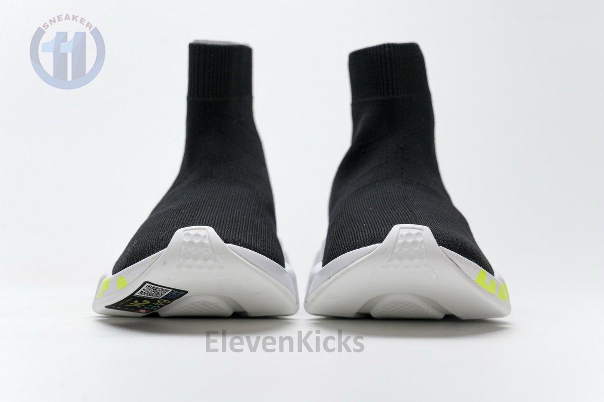 Ba*len*cia*ga stretch mesh high top sneaker black white