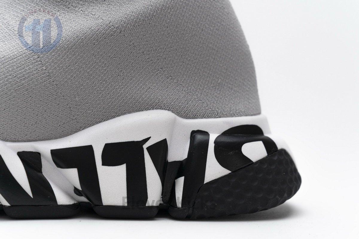 Ba*len*cia*ga stretch mesh high top sneaker grey