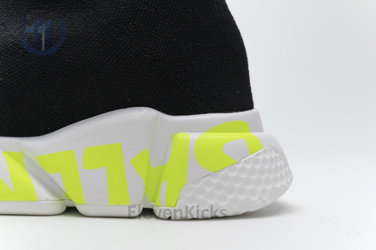 Ba*len*cia*ga stretch mesh high top sneaker black white