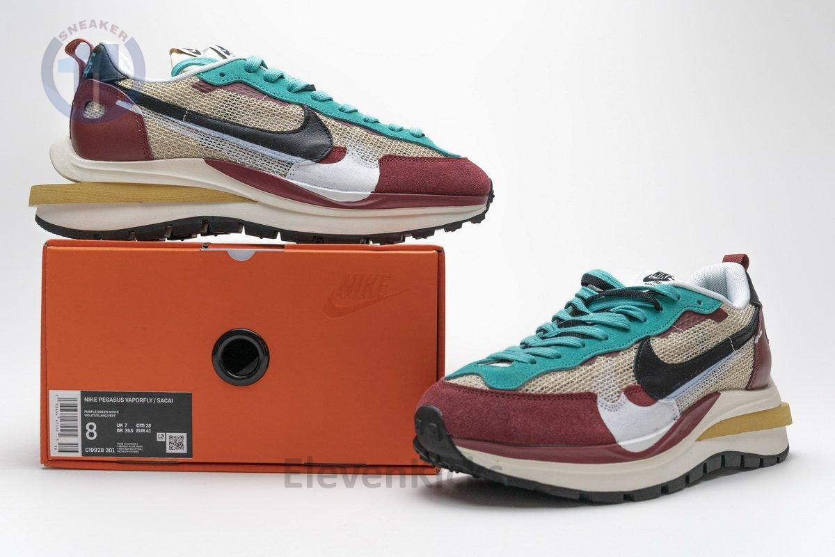 CI9928-301 Sacai x Nike Pegasua Vaporfly Villain Red Yellow Green
