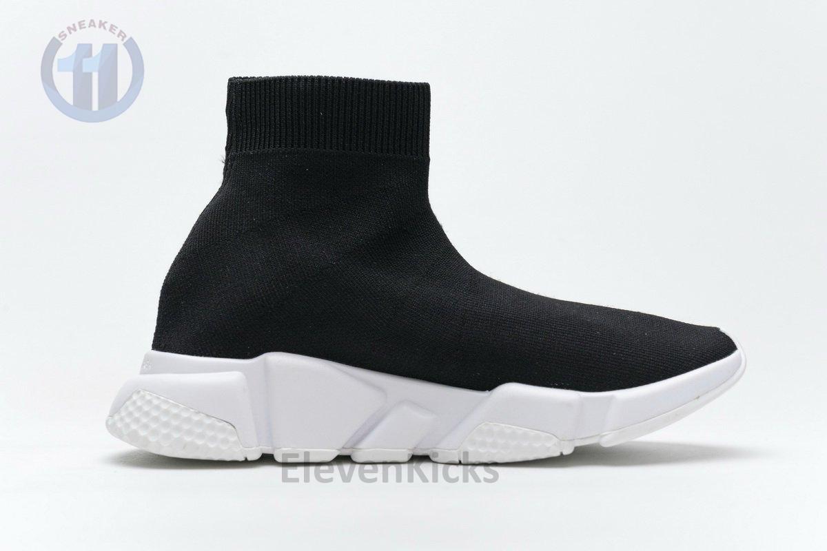 Ba*len*cia*ga stretch mesh high top sneaker black white