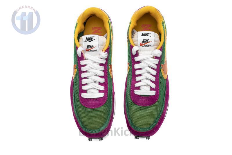 Sacai x Nike LDWaffle GreenPinkOrange BV0073-301