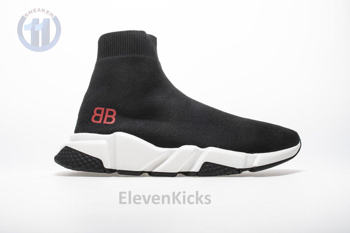 Ba*len*cia*ga stretch mesh high top sneaker
