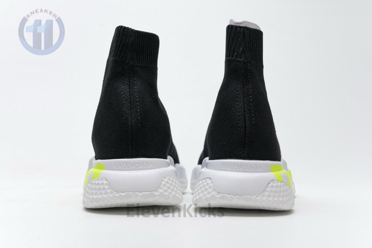Ba*len*cia*ga stretch mesh high top sneaker black white
