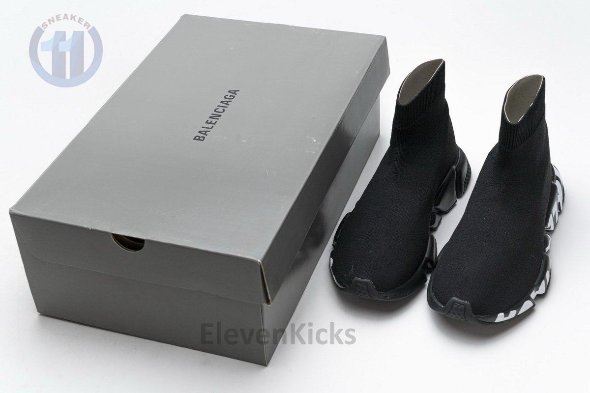 Ba*len*cia*ga stretch mesh high top sneaker all black