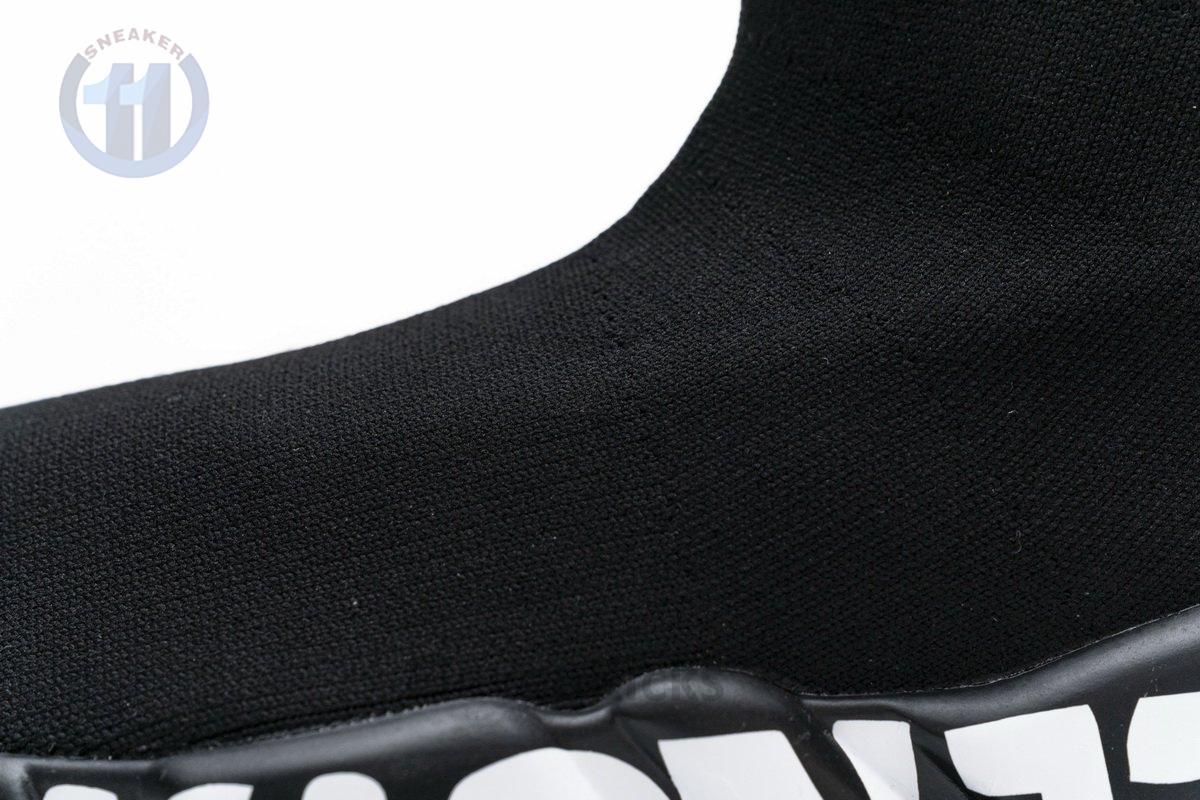 Ba*len*cia*ga stretch mesh high top sneaker all black