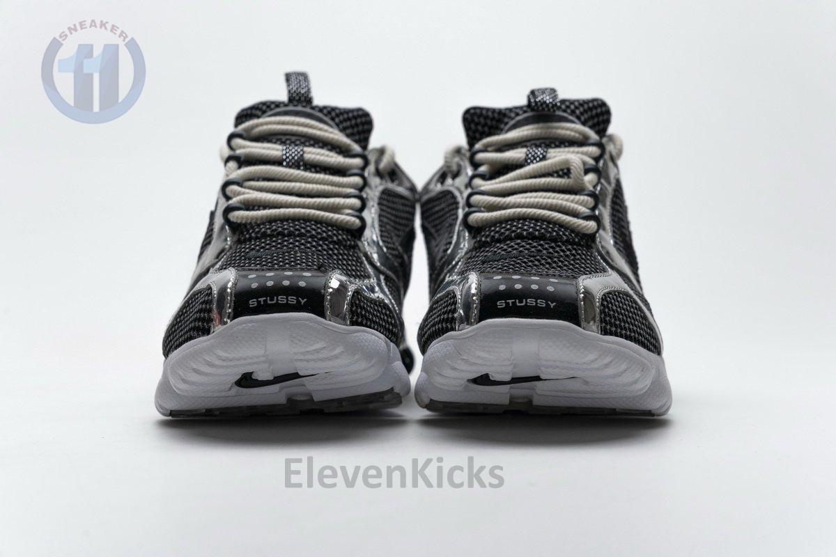 CU1854-001 Stussy x Nike Air Zoom Spiridon Cage 2 Black Silver