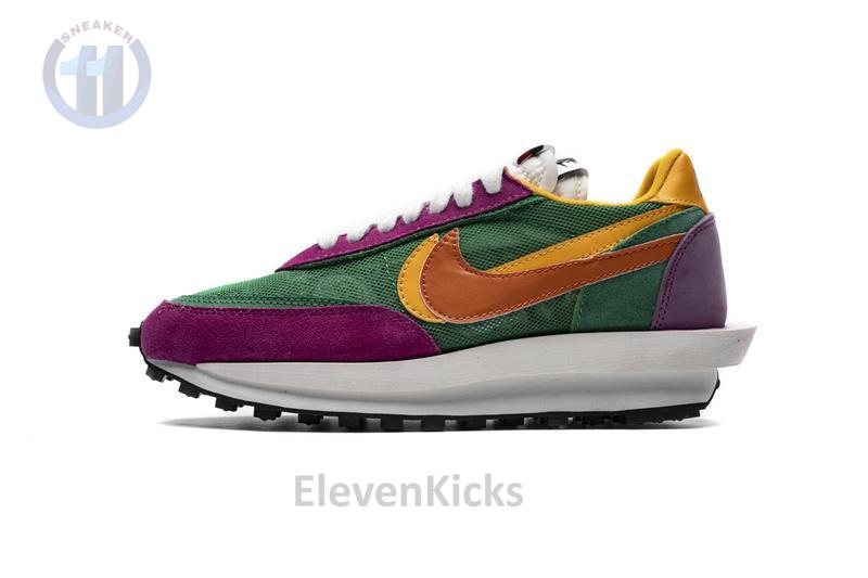 Sacai x Nike LDWaffle GreenPinkOrange BV0073-301