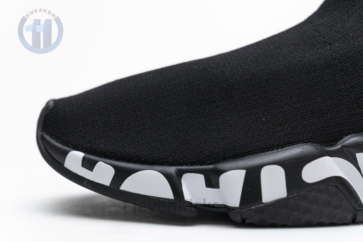 Ba*len*cia*ga stretch mesh high top sneaker all black