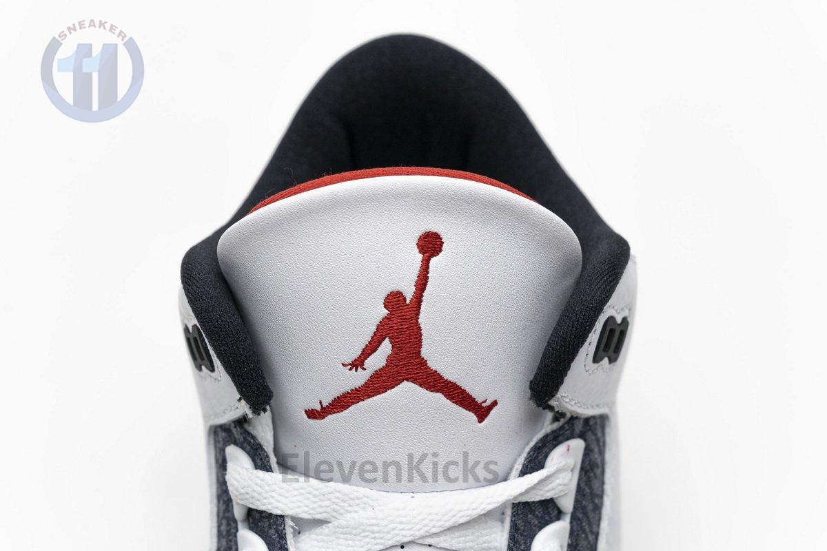 CZ6431-100 Air Jordan 3 Retro Fire Red Denim