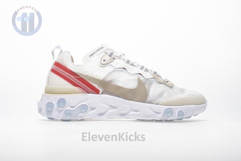 Nike React Element 87 “White Red” AQ1090-100