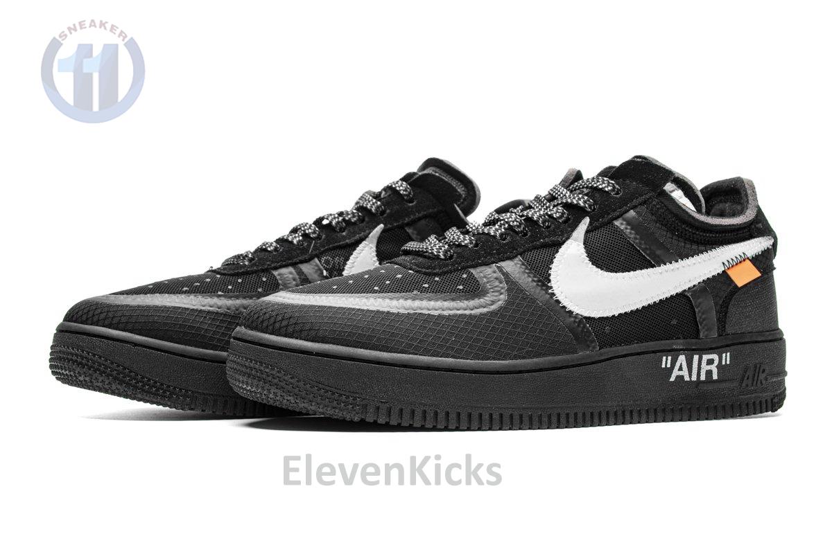 AO4606-001 OFF White X Air Force 1 Low Black