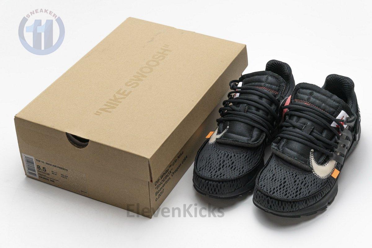 AA3830-002 OFF-WHITE x Nike Air Presto Black
