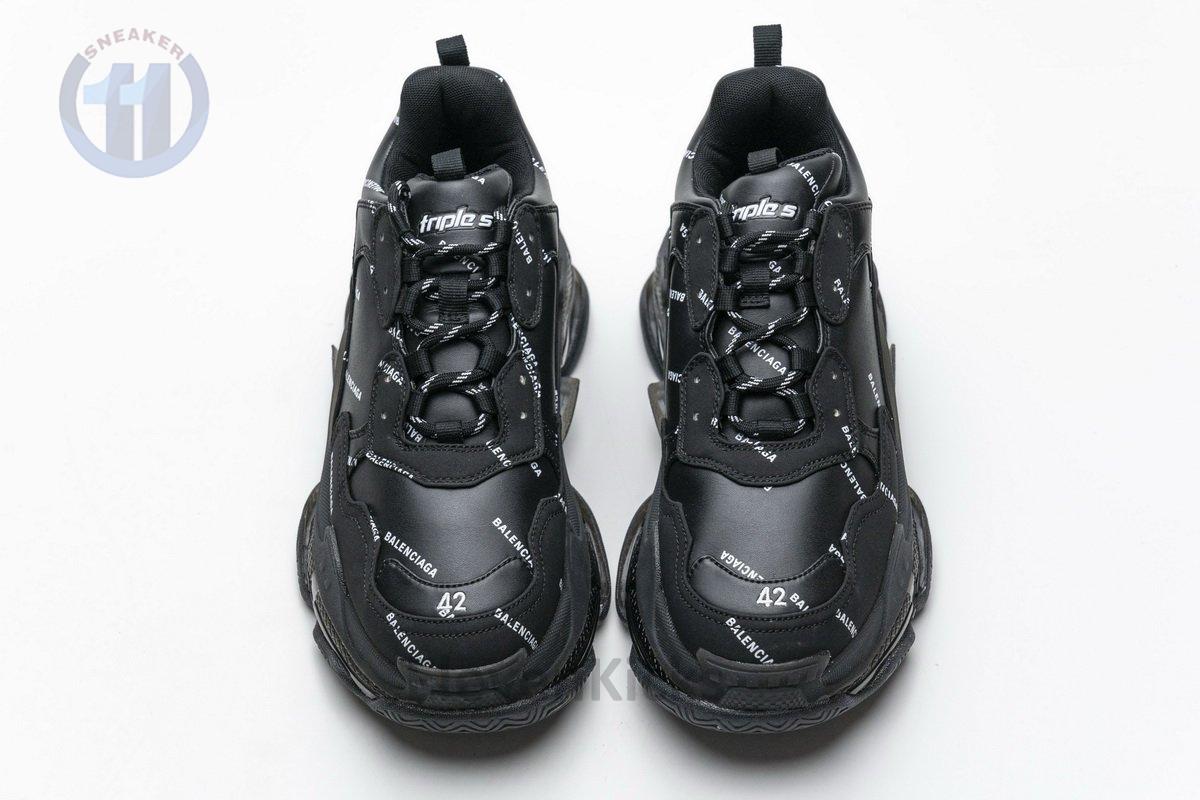 524039 w09e1 2021 Ba*len*cia*ga triple s letter black