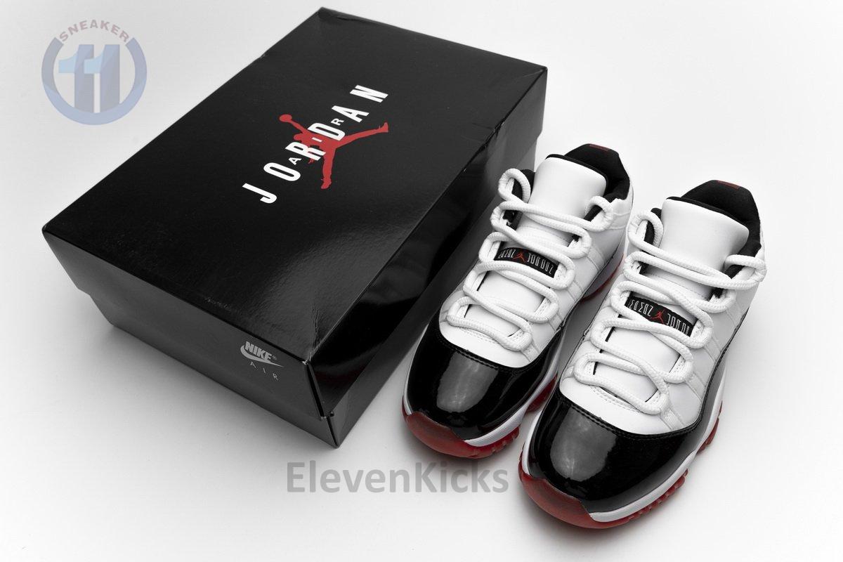 AV2187-160 Air Jordan 11 Low “White Bred”