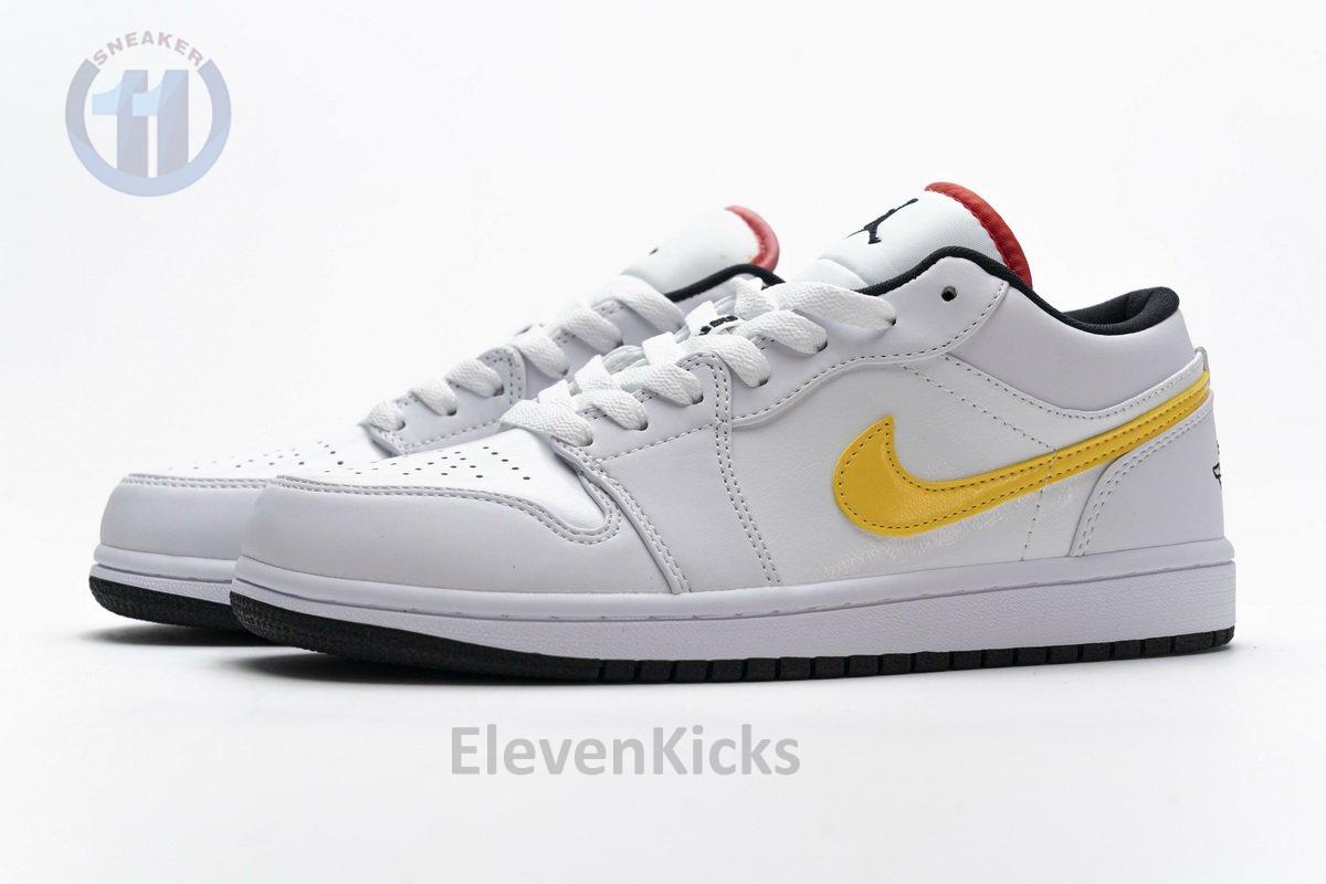 CW7009-100 Air Jordan 1 Low White Multi-Color