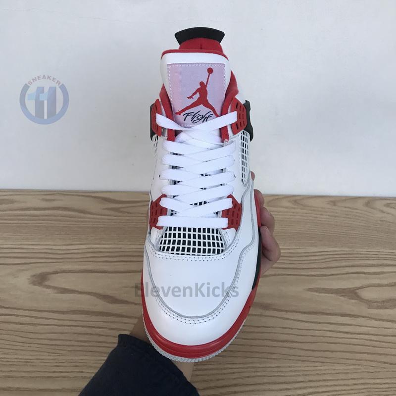 308497-110 Air Jordan 4 Retro Fire Red
