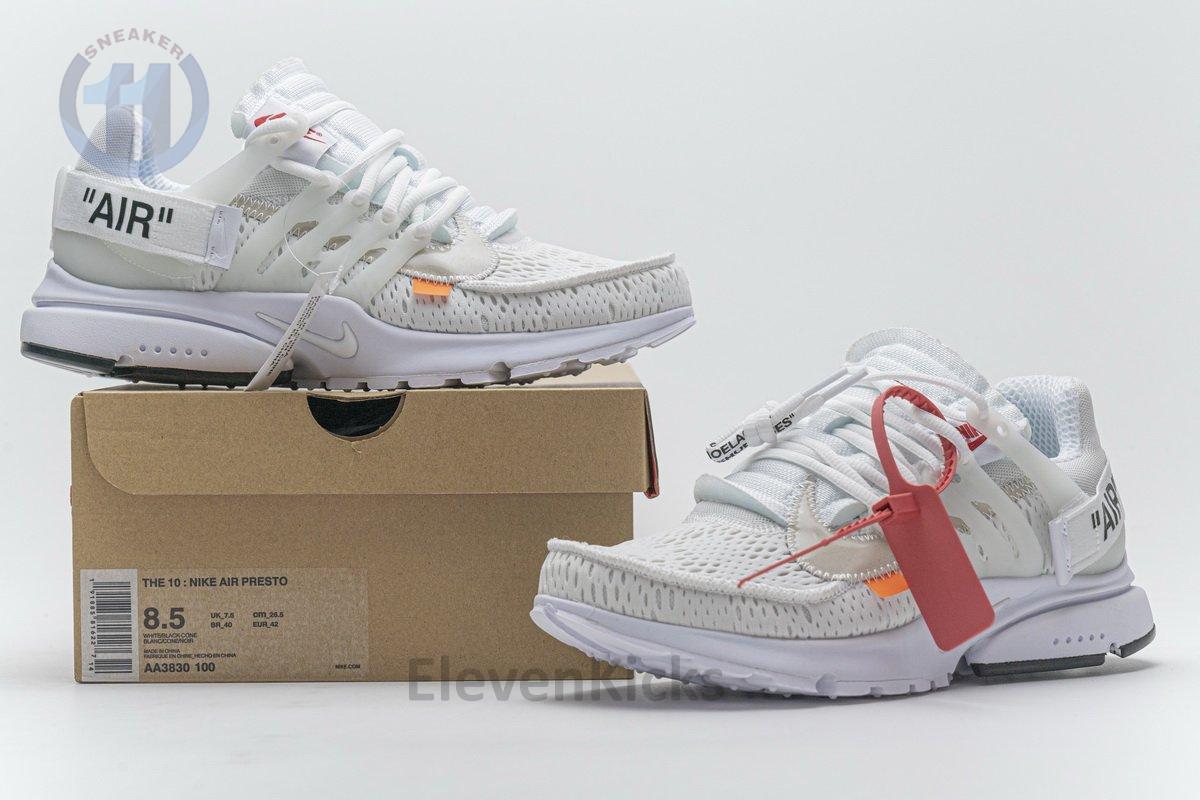 AA3830-100 OFF-WHITE x Nike Air Presto White